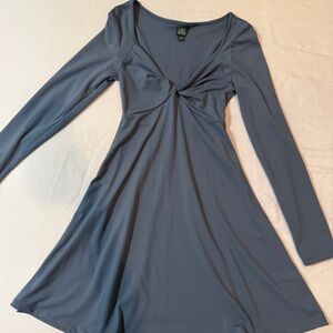 Wild Fable Asymmetrical Blue Dress